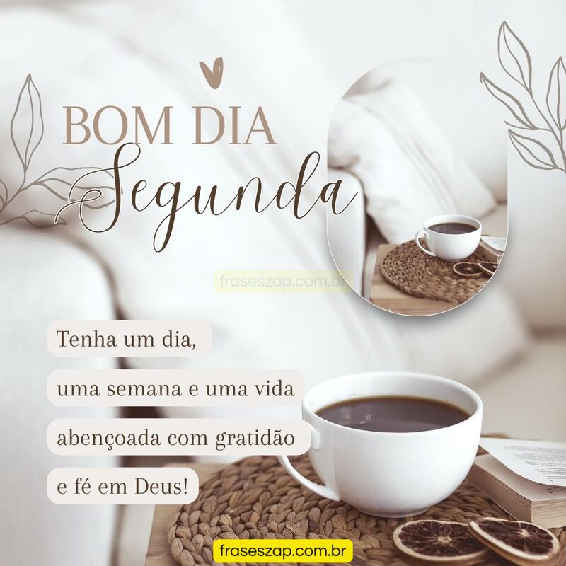 Imagem de segunda-feira para compartilhar no WhatsApp