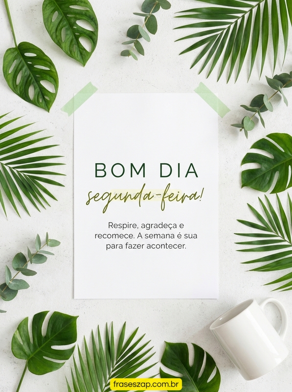 Imagem de segunda-feira para compartilhar no WhatsApp