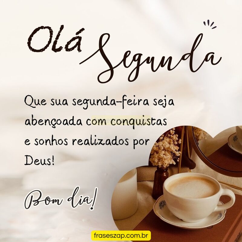 Imagem de segunda-feira para compartilhar no WhatsApp