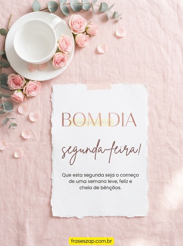 Imagem de segunda-feira para compartilhar no WhatsApp