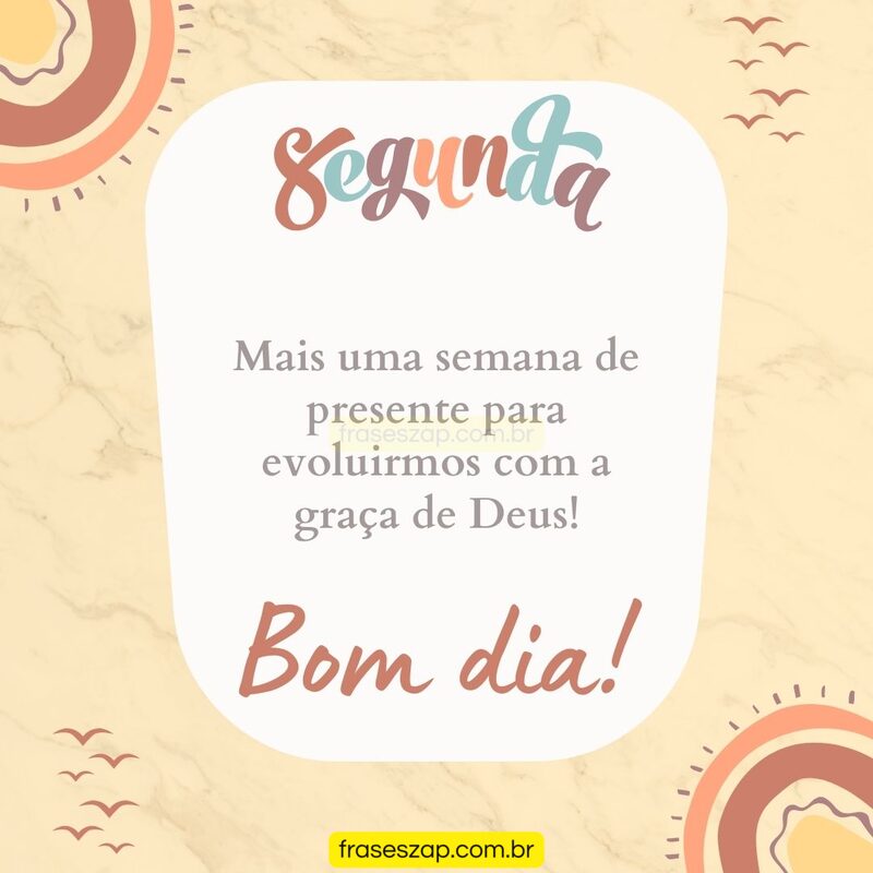 Imagem de segunda-feira para compartilhar no WhatsApp