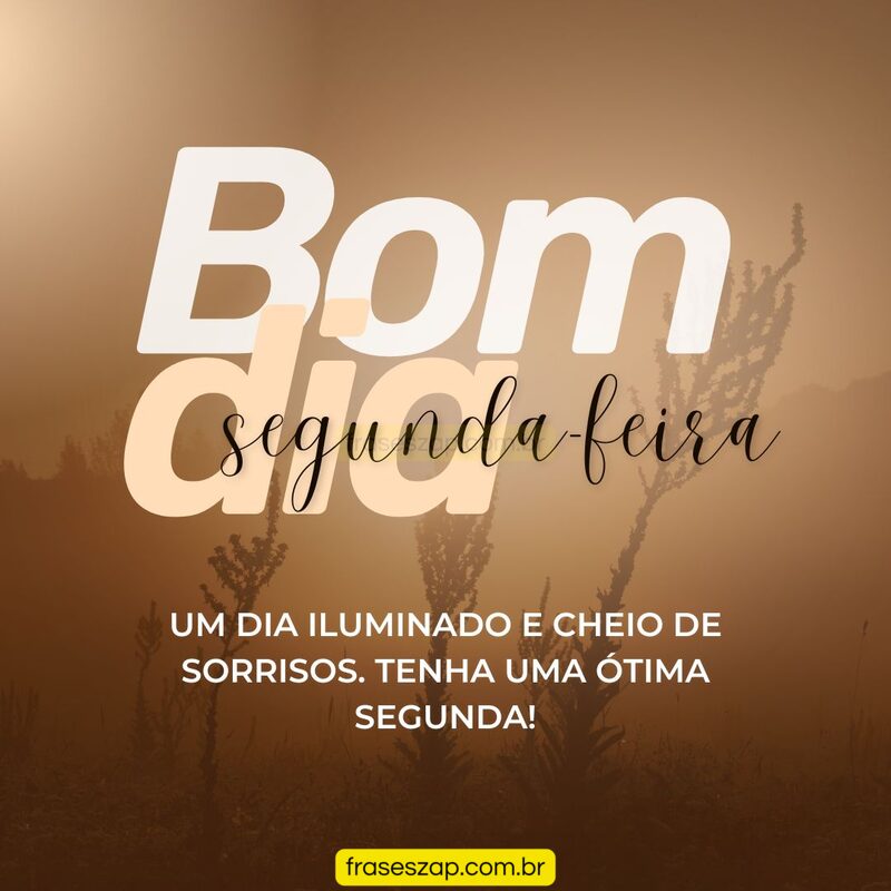 Imagem de segunda-feira para compartilhar no WhatsApp