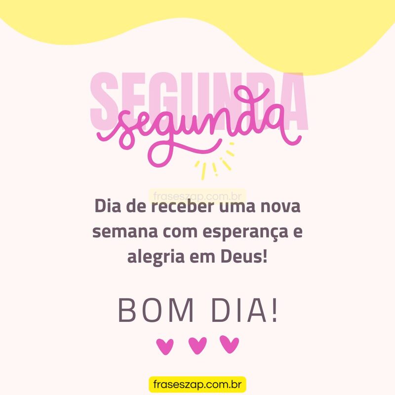 Imagem de segunda-feira para compartilhar no WhatsApp