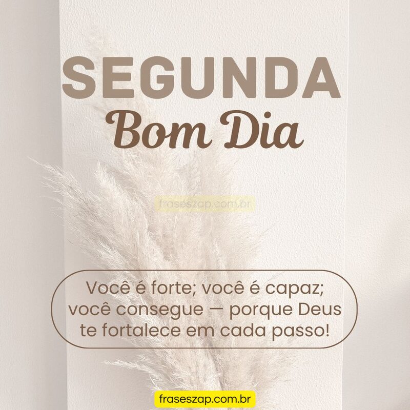 Imagem de segunda-feira para compartilhar no WhatsApp