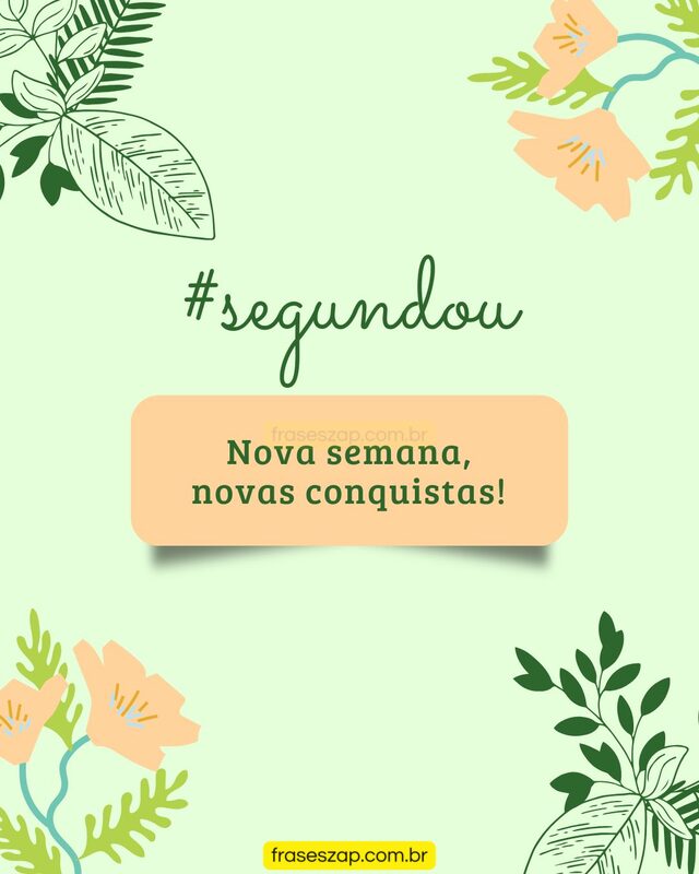 Imagem de segunda-feira para compartilhar no WhatsApp