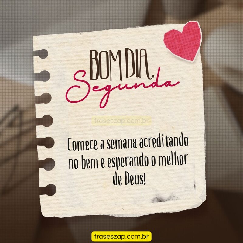Imagem de segunda-feira para compartilhar no WhatsApp