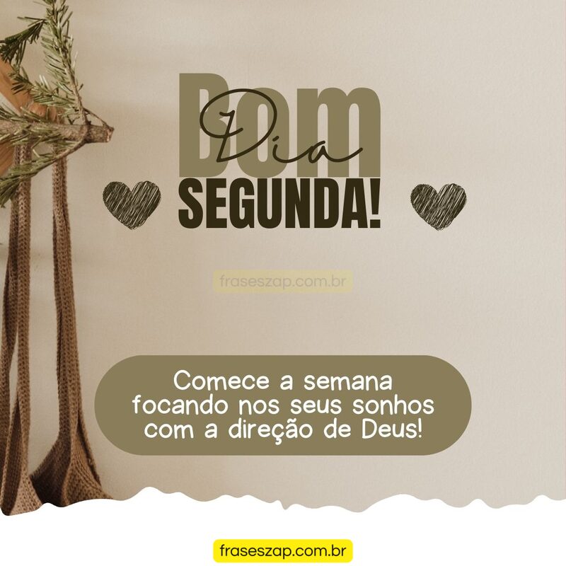 Imagem de segunda-feira para compartilhar no WhatsApp