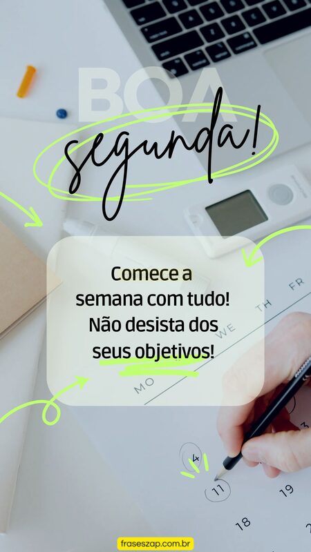 Imagem de segunda-feira para compartilhar no WhatsApp