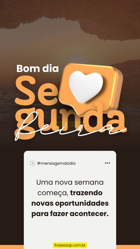 Imagem de segunda-feira para compartilhar no WhatsApp