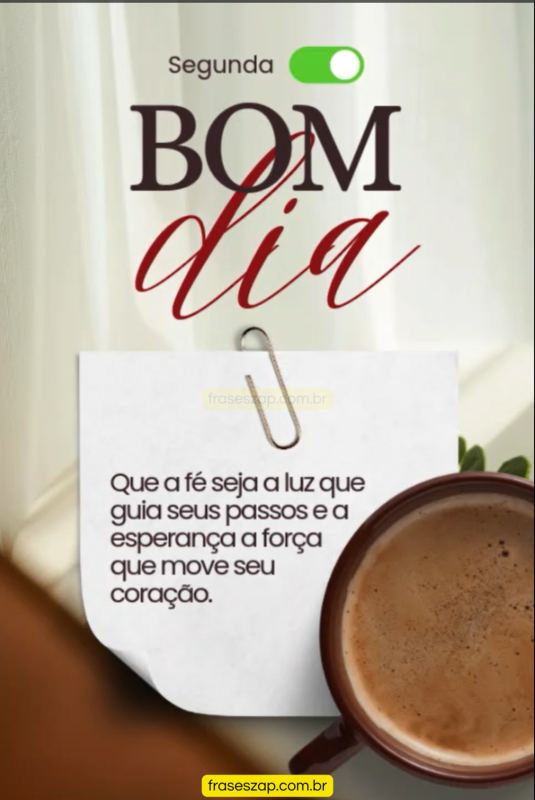 Imagem de segunda-feira para compartilhar no WhatsApp