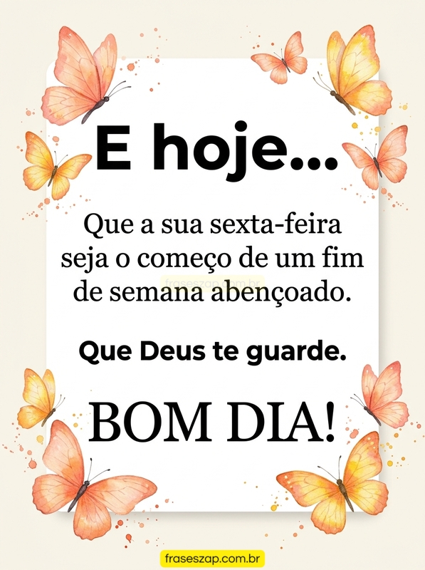 Imagem de sexta-feira para compartilhar no WhatsApp