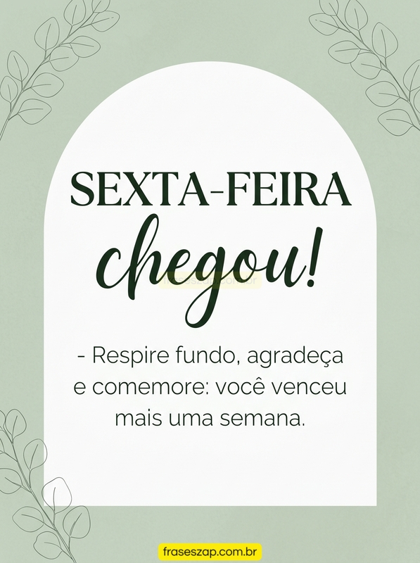 Imagem de sexta-feira para compartilhar no WhatsApp