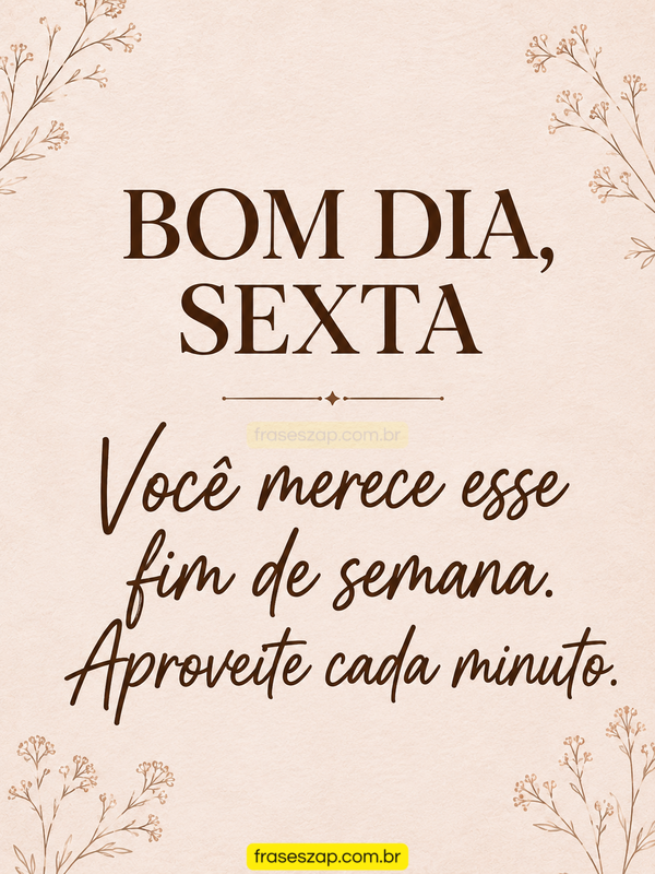Imagem de sexta-feira para compartilhar no WhatsApp