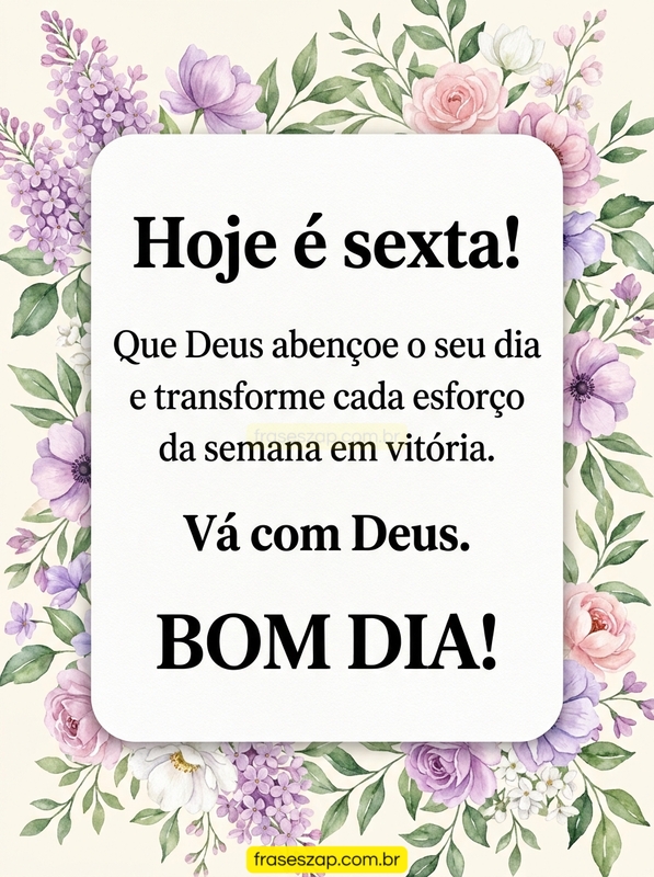 Imagem de sexta-feira para compartilhar no WhatsApp