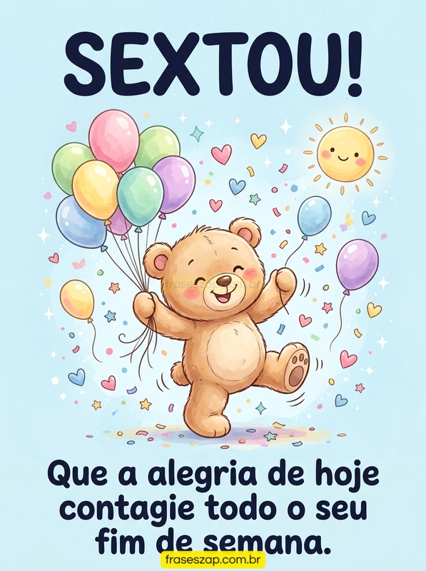 Imagem de sexta-feira para compartilhar no WhatsApp