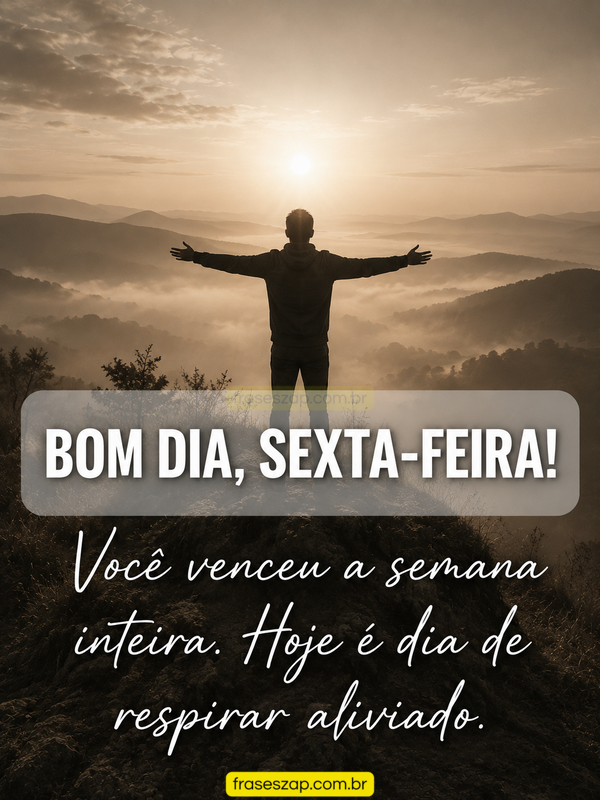 Imagem de sexta-feira para compartilhar no WhatsApp