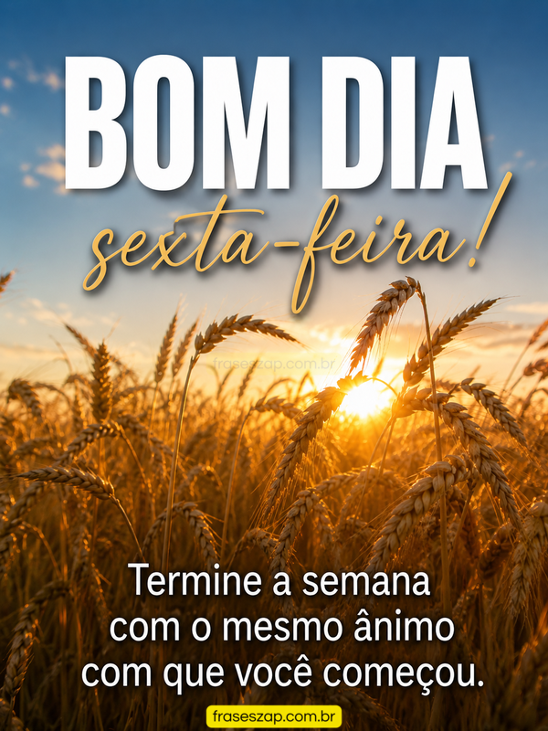 Imagem de sexta-feira para compartilhar no WhatsApp
