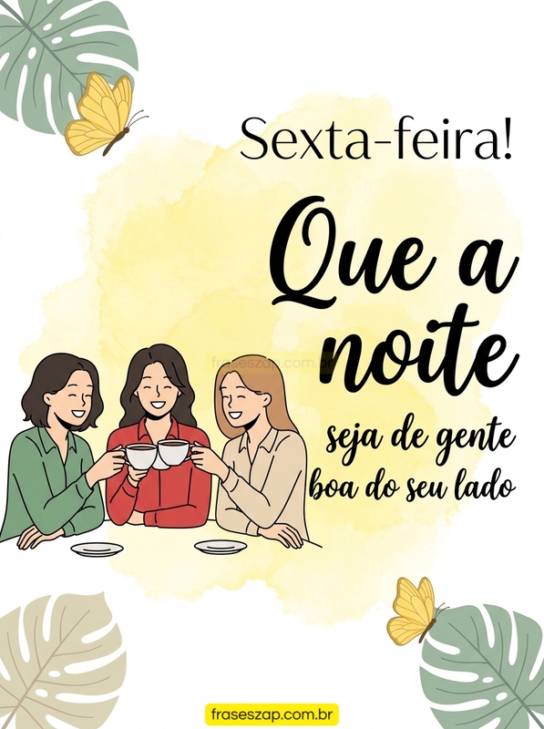 Imagem de sexta-feira para compartilhar no WhatsApp