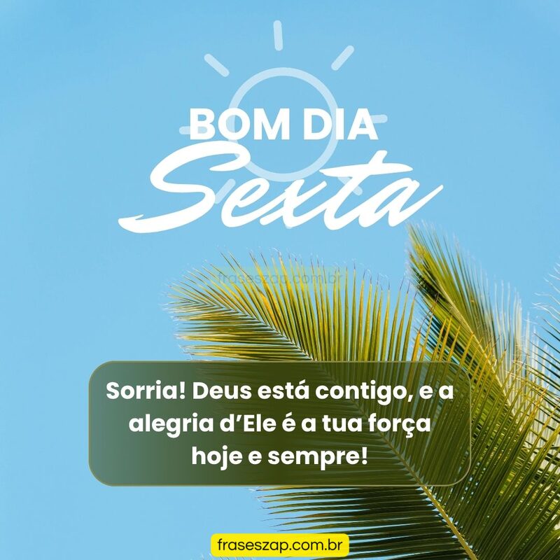 Imagem de sexta-feira para compartilhar no WhatsApp