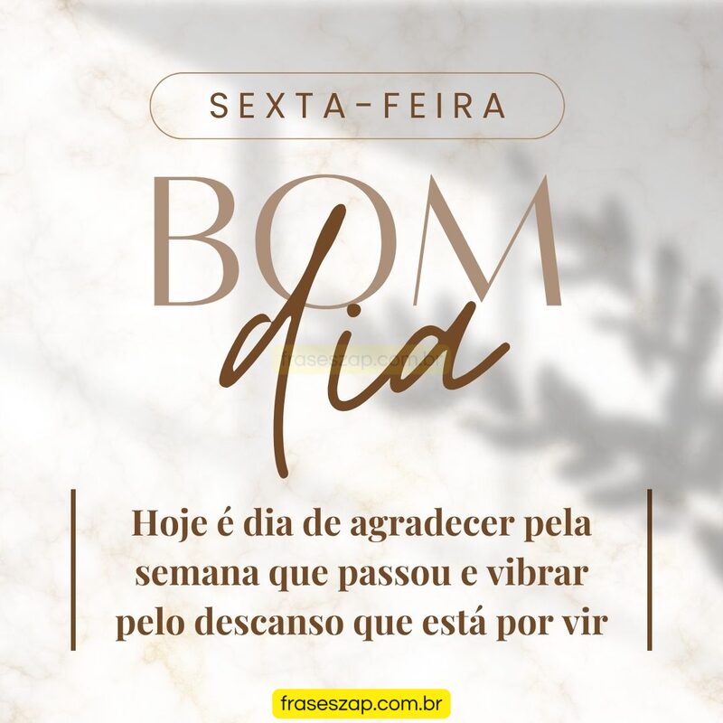 Imagem de sexta-feira para compartilhar no WhatsApp