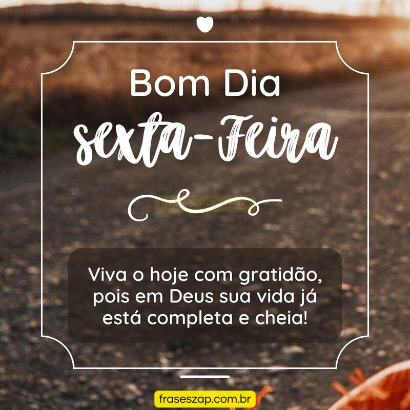 Imagem de sexta-feira para compartilhar no WhatsApp