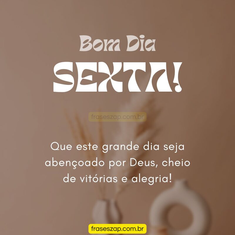 Imagem de sexta-feira para compartilhar no WhatsApp