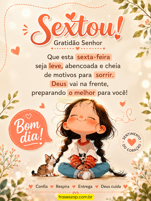 Imagem de sexta-feira para compartilhar no WhatsApp