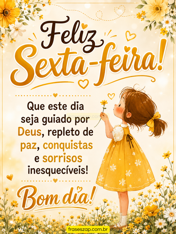Imagem de sexta-feira para compartilhar no WhatsApp