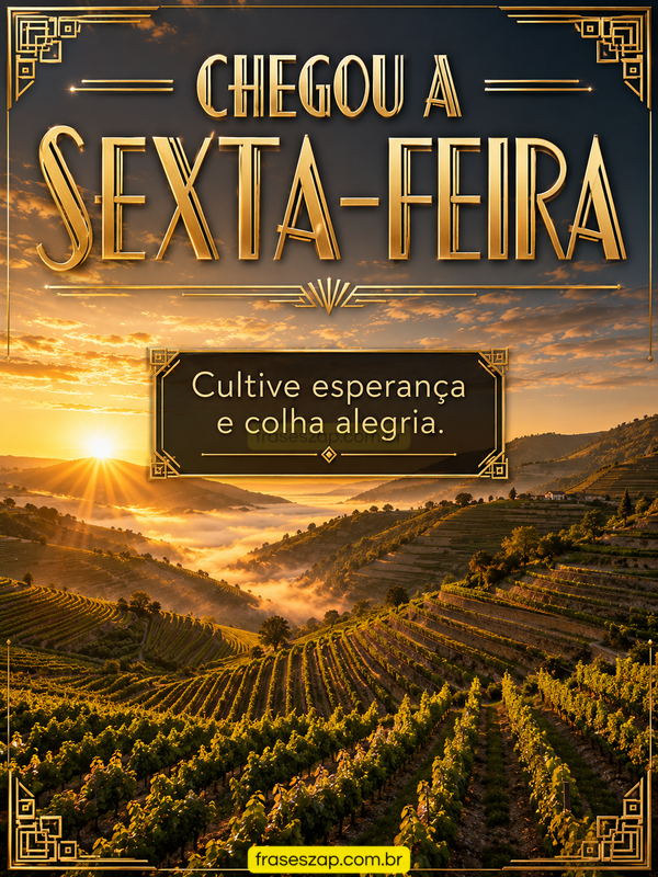 Imagem de sexta-feira para compartilhar no WhatsApp