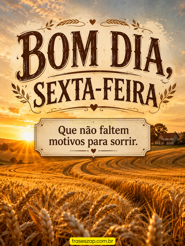 Imagem de sexta-feira para compartilhar no WhatsApp