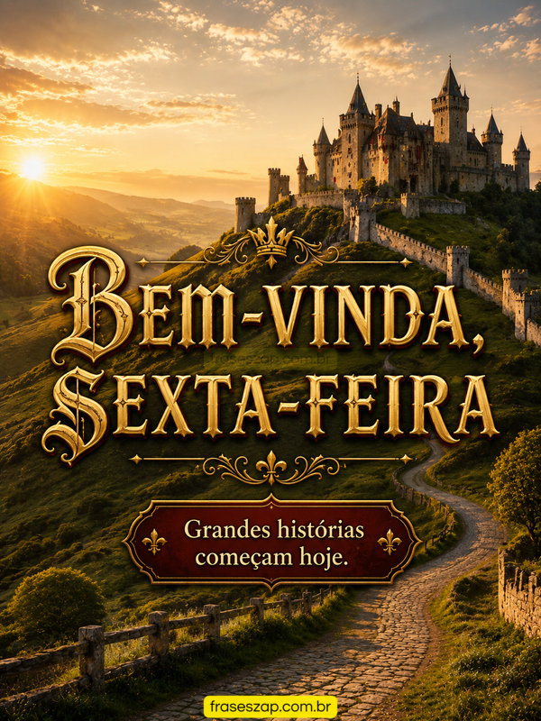 Imagem de sexta-feira para compartilhar no WhatsApp