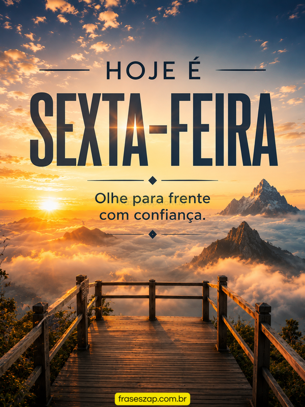 Imagem de sexta-feira para compartilhar no WhatsApp