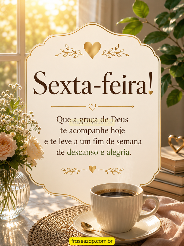 Imagem de sexta-feira para compartilhar no WhatsApp