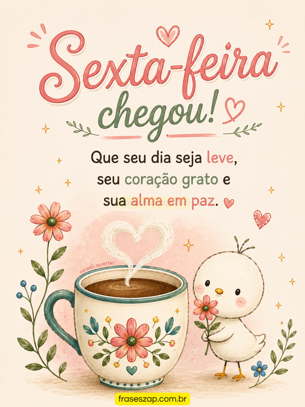 Imagem de sexta-feira para compartilhar no WhatsApp
