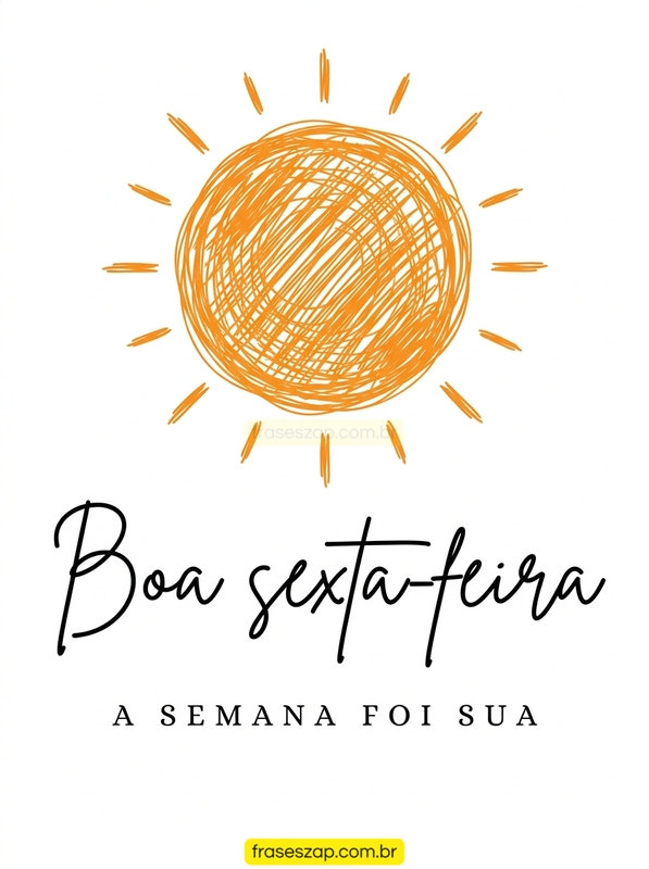 Imagem de sexta-feira para compartilhar no WhatsApp