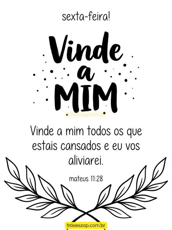 Imagem de sexta-feira para compartilhar no WhatsApp