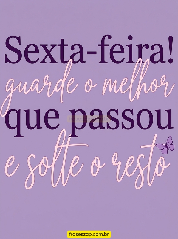 Imagem de sexta-feira para compartilhar no WhatsApp