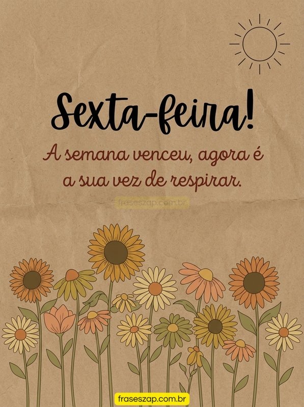 Imagem de sexta-feira para compartilhar no WhatsApp