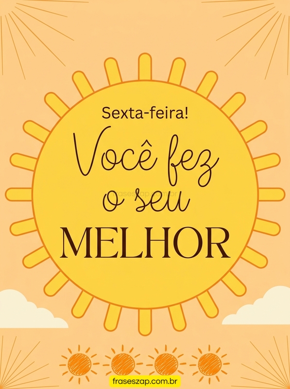 Imagem de sexta-feira para compartilhar no WhatsApp