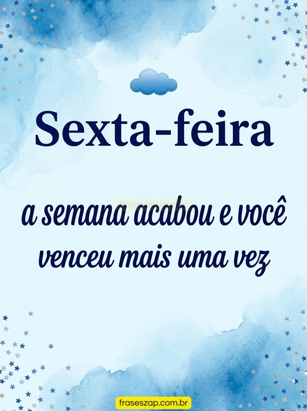 Imagem de sexta-feira para compartilhar no WhatsApp