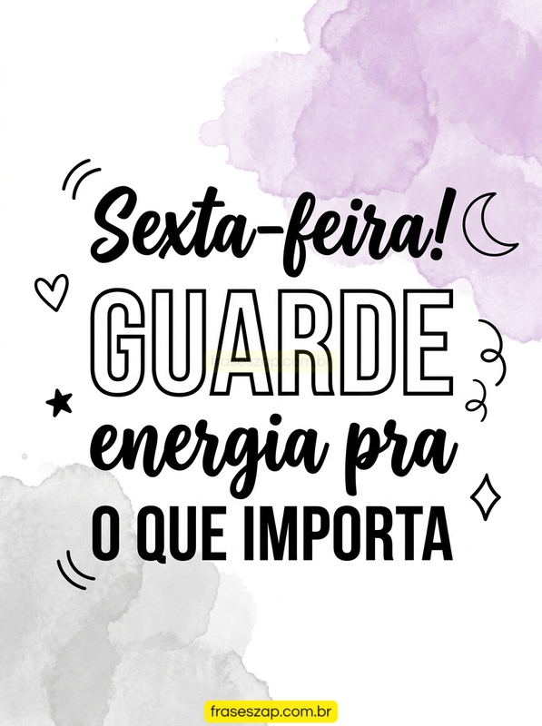 Imagem de sexta-feira para compartilhar no WhatsApp