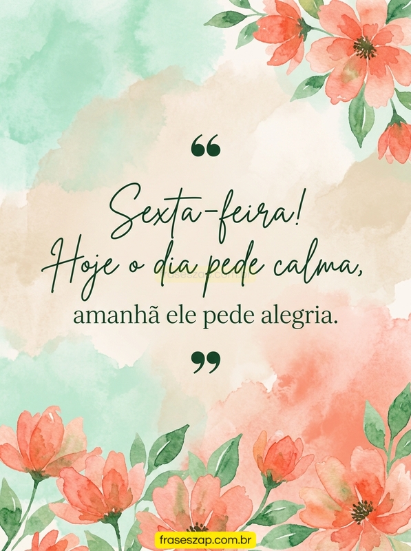 Imagem de sexta-feira para compartilhar no WhatsApp