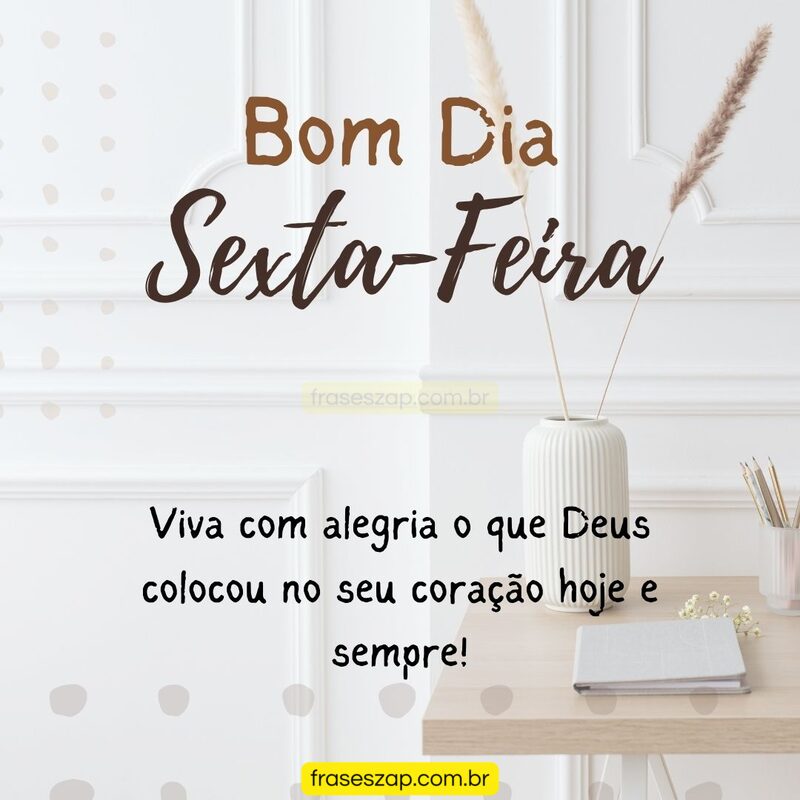 Imagem de sexta-feira para compartilhar no WhatsApp