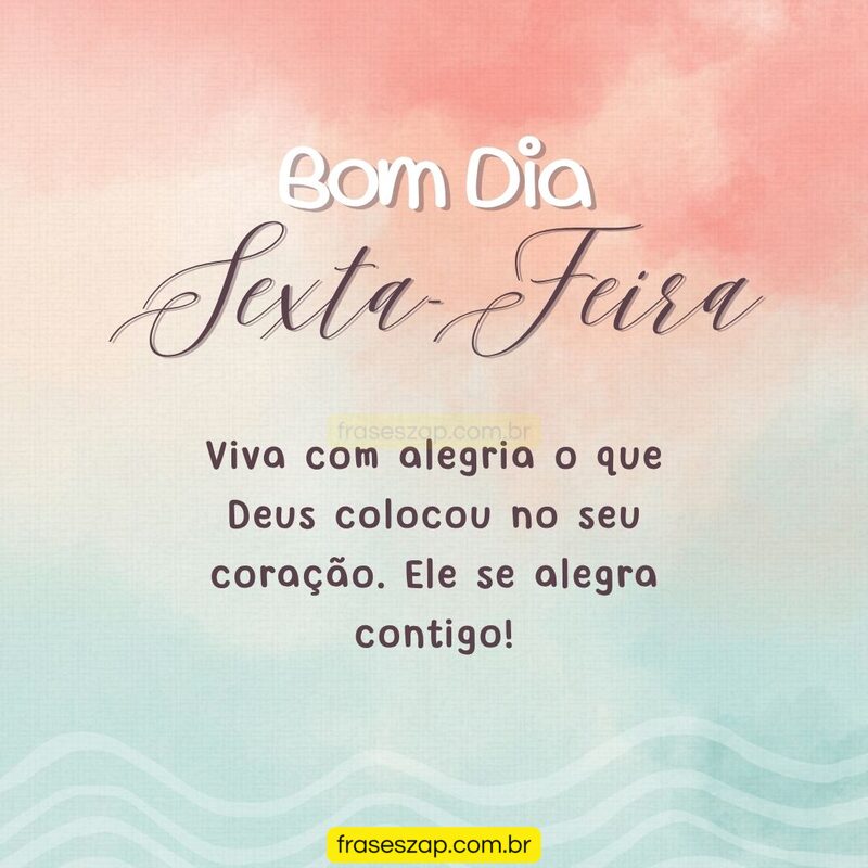 Imagem de sexta-feira para compartilhar no WhatsApp