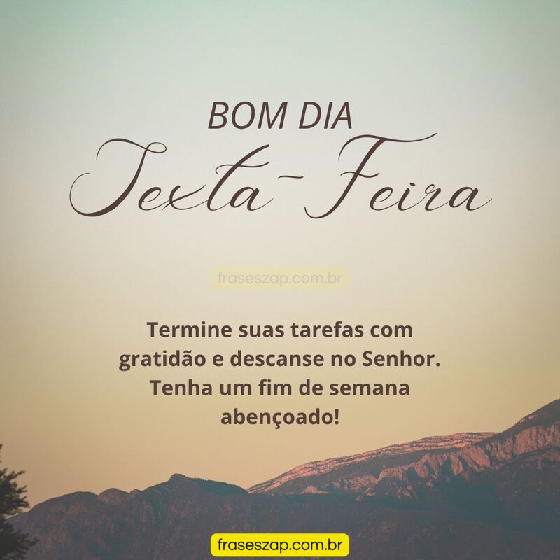 Imagem de sexta-feira para compartilhar no WhatsApp