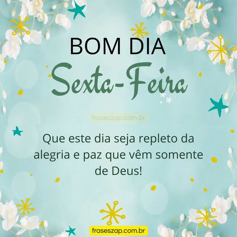 Imagem de sexta-feira para compartilhar no WhatsApp