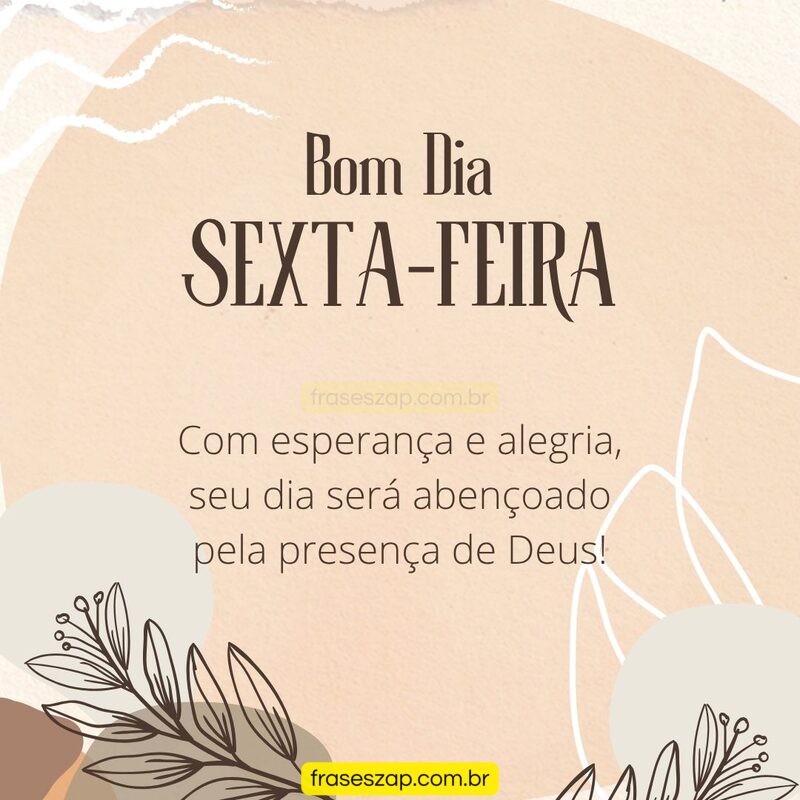 Imagem de sexta-feira para compartilhar no WhatsApp