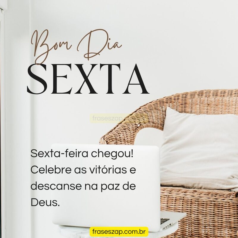 Imagem de sexta-feira para compartilhar no WhatsApp