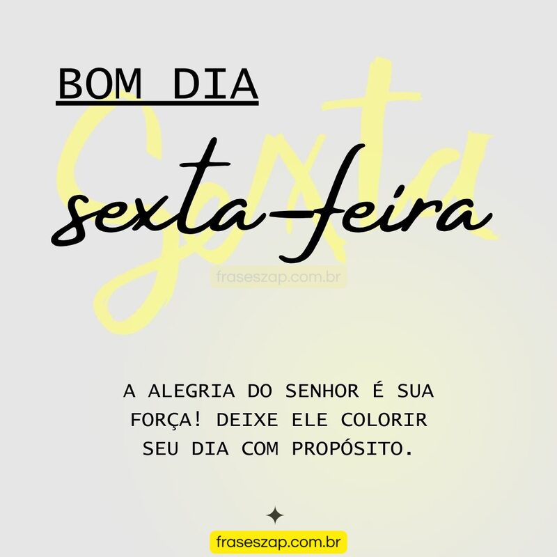 Imagem de sexta-feira para compartilhar no WhatsApp