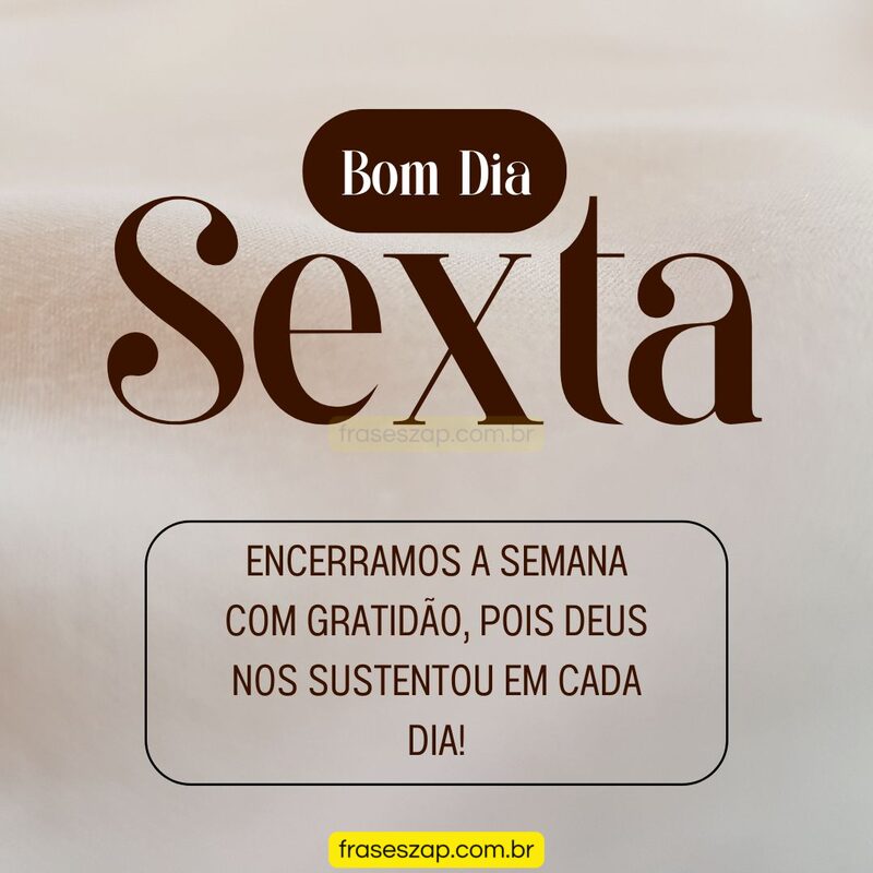 Imagem de sexta-feira para compartilhar no WhatsApp